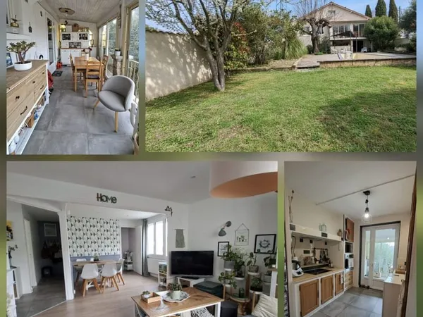 Maison 5 chambres avec piscine et jardin, proche commodités
