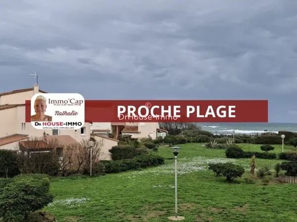 STUDIO CLIMATISE DE PLAIN PIED AVEC TERRASSE TRES PROCHE DE LA PLAGE ET PROCHE VILLAGE NATURISTE SEC