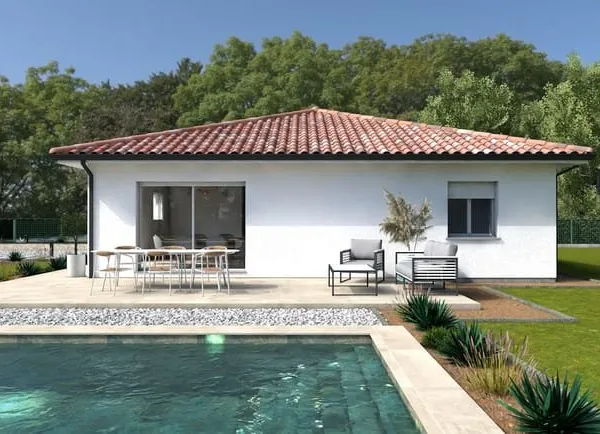 Maison 3 chambres avec terrasse