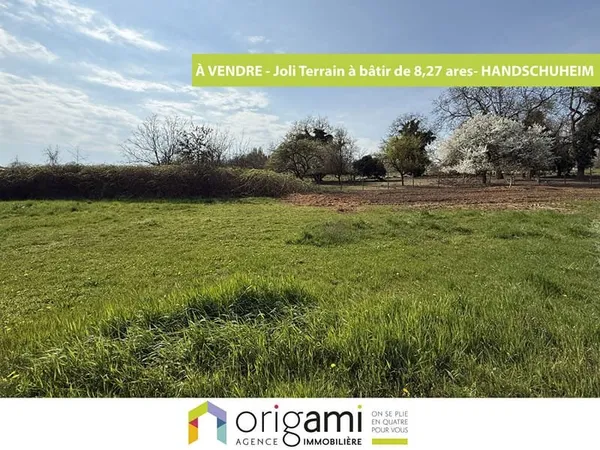 A VENDRE Terrain constructible de 8,27 ares situé à HANDSCHUHEIM