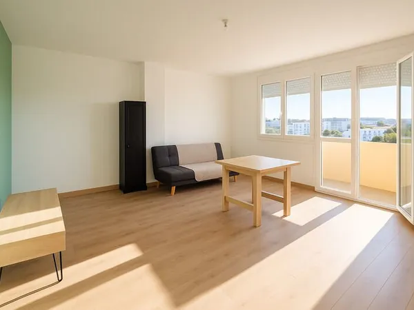 Appartement lumineux T3 traversant - 56,30 m² habitables + balcon