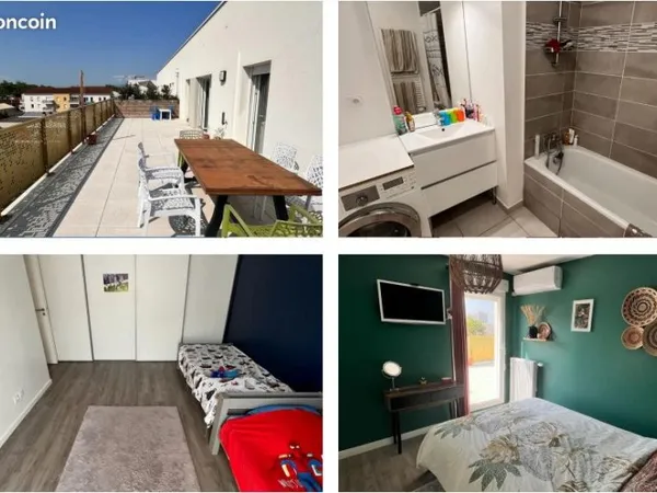 Location T5 lyon 8 Grande terrasse