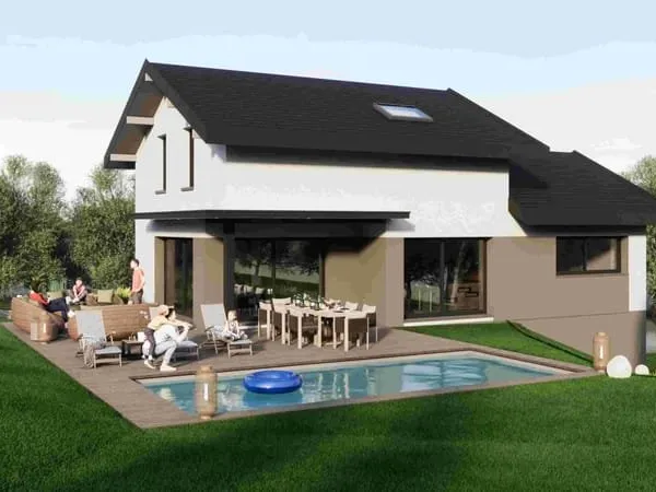 AV 260129 Projet de construction d'une maison 138.55 m² avec terrain à SAINT-MARTIN-BELLEVUE (74)