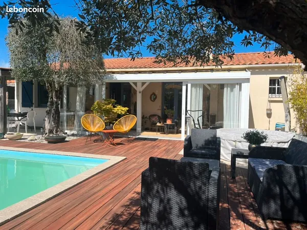 Maison 4 pièces avec piscine, à 10 minutes de l'océan