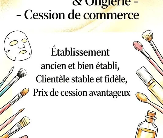 Onglerie institut de beauté - cession de commerce