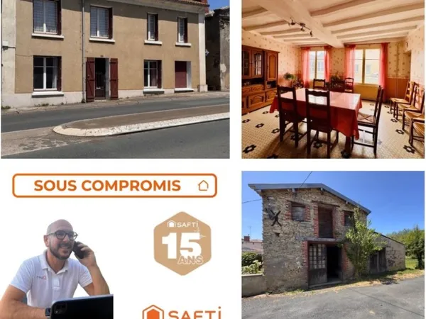 Maison 7 pièces - 162 m² - Grange 80 m2- Terrain 552 m²