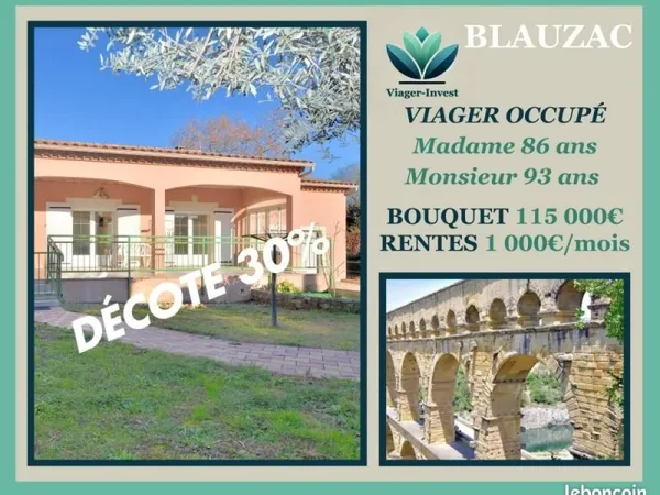 Villa en Viager 4 pièces 128 m²