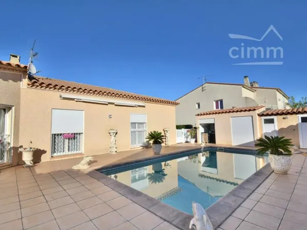VENTE - 66280 SALEILLES - BELLE VILLA 5 PIECES - 4 FACES - PISCINE- GARAGE - PYRENEES ORIENTALES