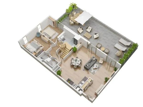 Appartement 5 pièces 144 m²