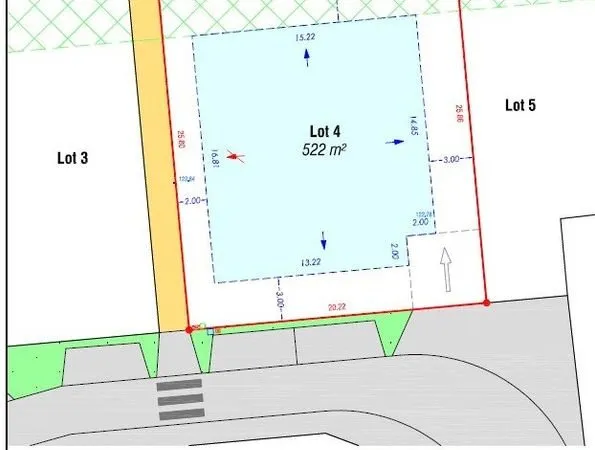 Terrain 522 m² CERCOTTES