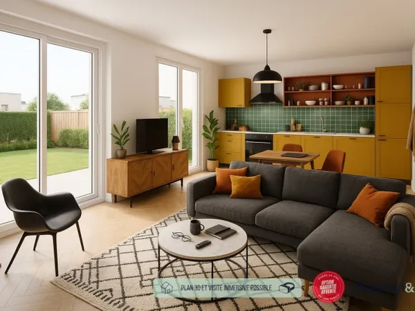 4 PIÈCES de 91m² + EXT(s) de 34m² + PKG(s)