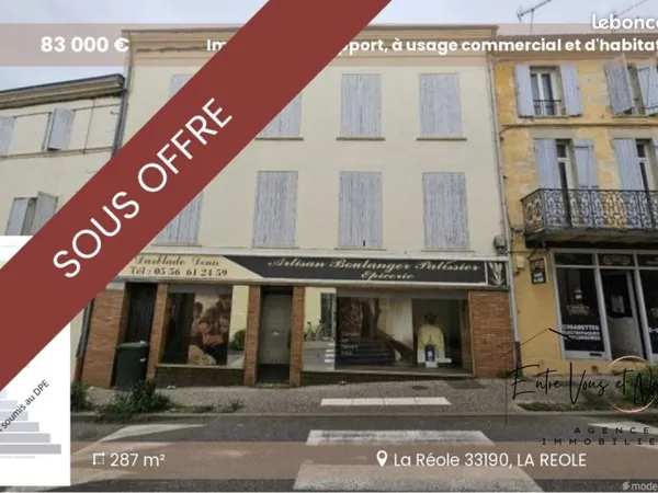 Immeuble de rapport 287 m²