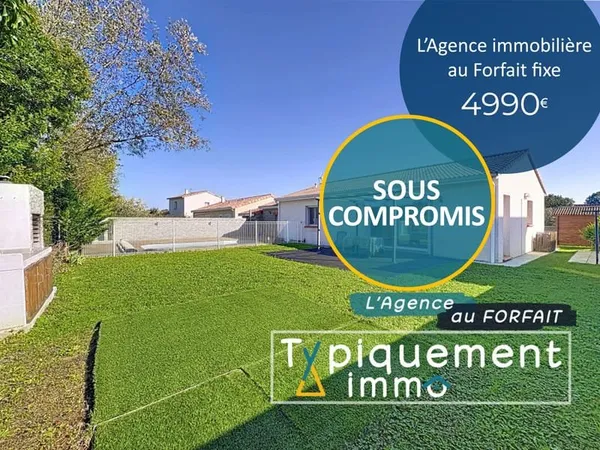VILLA T4 91M² AVEC GARAGE ET PISCINE SUR TERRAIN DE 500M²