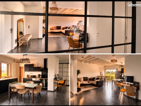 Maison meublée 3 chambres + Bureau