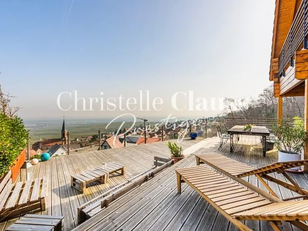 CHALET DE PRESTIGE HORS NORMES - VUE VERTIGINEUSE SUR L'ALSACE & ARCHITECTURE D'EXCEPTION