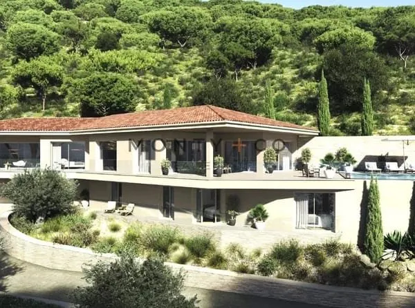 Vente villa 5 chambres vue mer dans un domaine privé a Grimaud