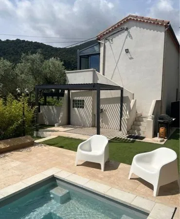 T2 haut de villa avec piscine PRIVÉE - Aucun vis-à-vis - 223m² de terrain - La Valette Nord