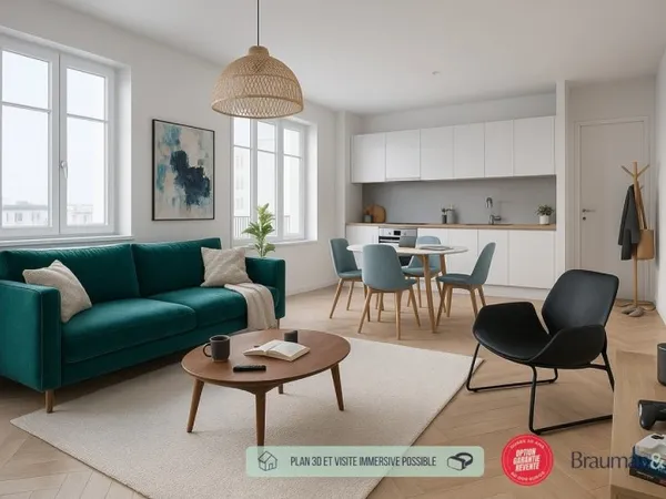 4 PIÈCES de 132m² + PKG(s)