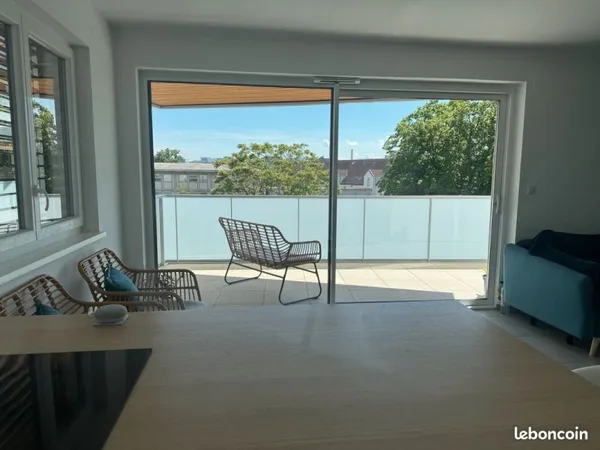 Appartement T3 70m² neuf meublé - Saint-Louis centre - 2 balcons - 3 min Bâle