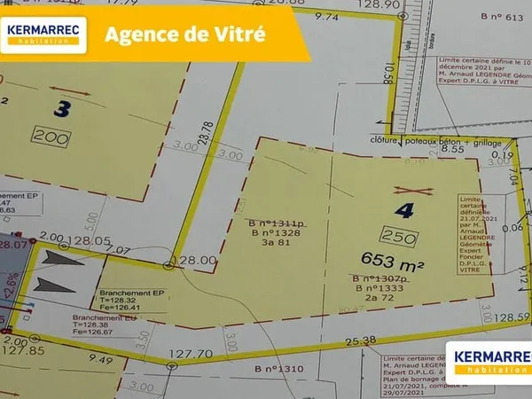 A VENDRE Terrain Constructible Viabilisé de 653 m² à Mondevert - 66 076 € HAI
