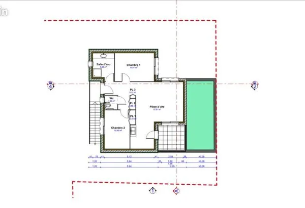 Appartement 3 pièces 64 m²