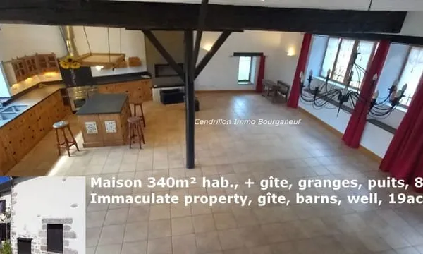 Propriété rénovée~340m2 habitables comprenant : Maison gran