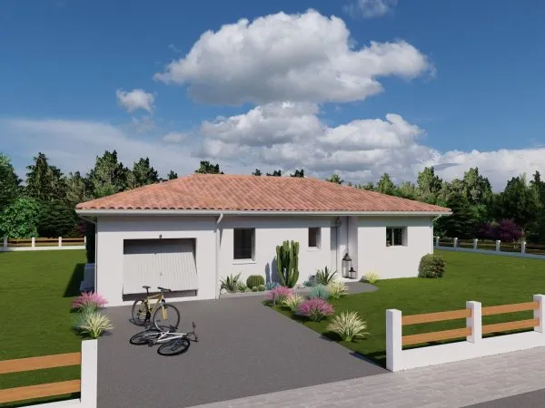 Maison neuve 3 chambres, garage