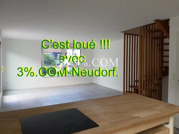 3%.COM-Neudorf : Exceptionnel Maison triplex neuve à louer