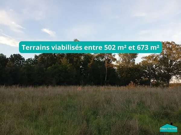 Terrains constructibles St Jean de Monts allant de 502m² à 673 ²
