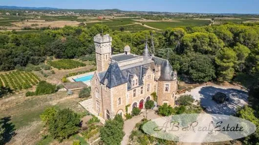 Secteur Montpellier Authentique Château du XIXe avec parc bicentenaire de 4.5ha, 10 chambres avec