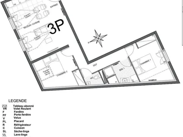 Vente Appartement 3 pièces