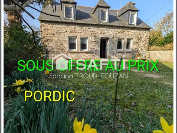 Pordic-Maison en PIERRE a RENOVER- 2 chambres - Entre mer et campagne