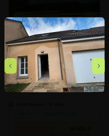 Pavillon 3 chambres mitoyen