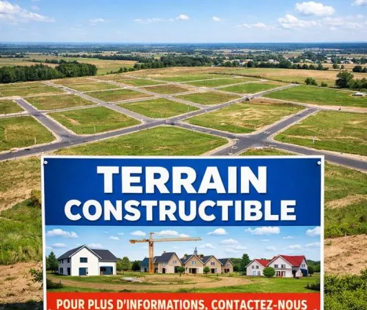 Terrain 619 m²