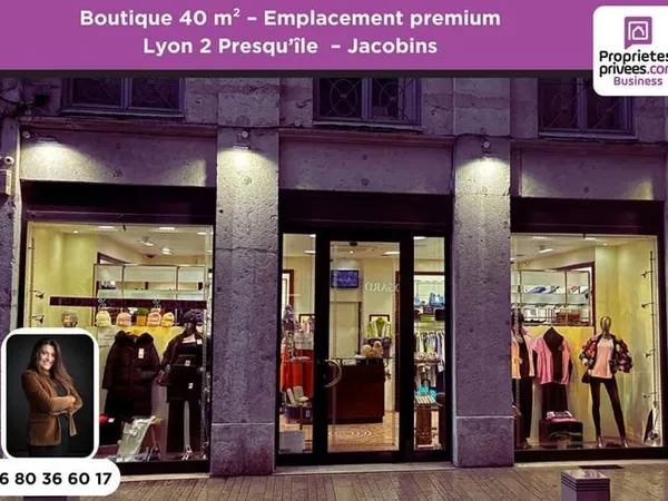 PRET A PORTER, Boutique 40 m² - Lyon 2 Presqu'île - Quartier Jacobins - Emplacement premium