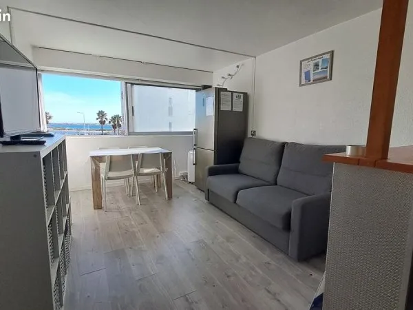 Studio cabine vue plage du Grazel