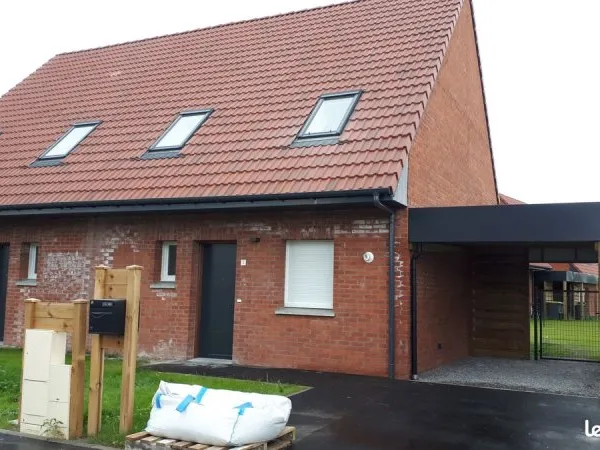 Maison neuve a louer semi mitoyenne valenciennes