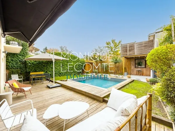 Bordeaux - Le Bouscat- Centre - Maison 200m2 - 4 chambres - Jardin - Piscine - Garage