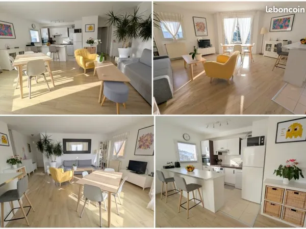 Appartement 3 pièces de 64 m² en très bon état, dernier étage