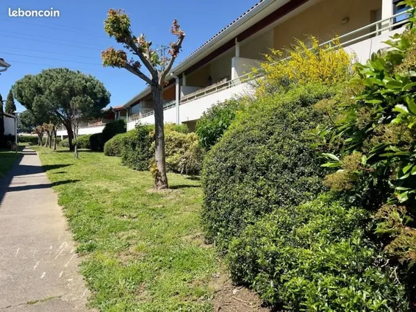 T3 traversant 62 m² avec grande terrasse et 2 parkings