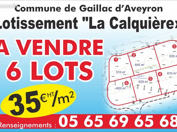 Terrains a vendre gaillac d' aveyron