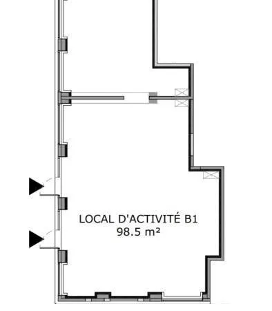 Local d'activité 206 m²