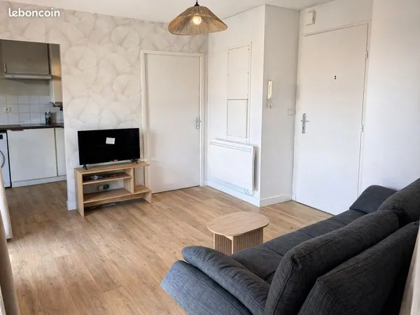 Location T2 refait et meublé à neuf + balcon + parking privé sécurisé