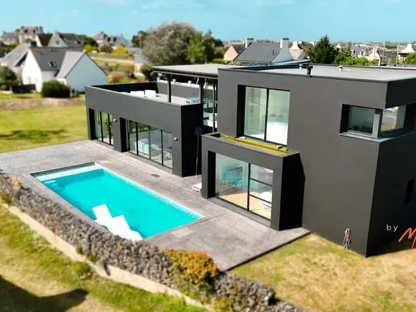 SUBLIME VILLA D'ARCHITECTE 200 M2 - PISCINE - VUE SUR LA BAIE DE