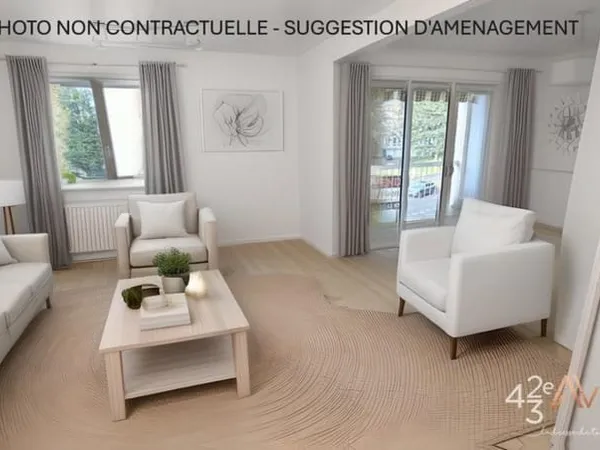 Appartement T4 de 87m² avec garage, cave, balcon, parking privé