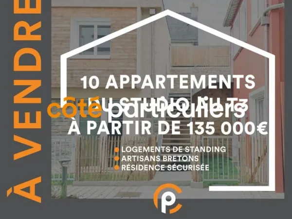 LORIENT MERVILLE - APPARTEMENTS NEUFS STUDIO AU T3 - HAUT DE GAMME - A VENDRE