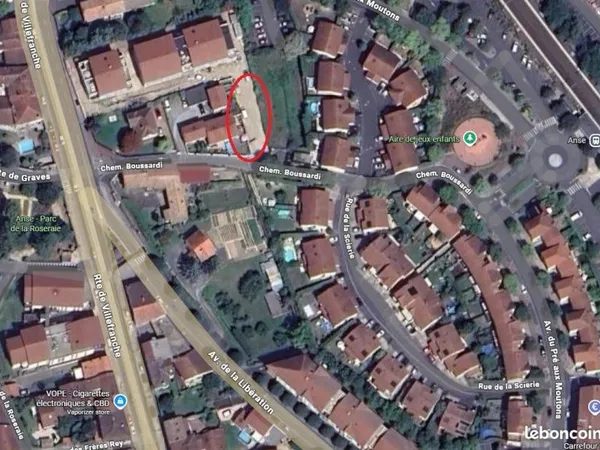Place de Parking securisé proche gare et centre Anse
