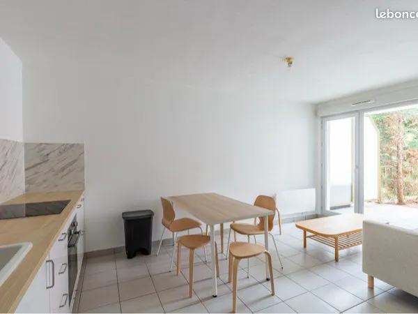 T2 meublé 42m² avec terrasse-jardin privatif - Lyon 7 - Parc Blandan