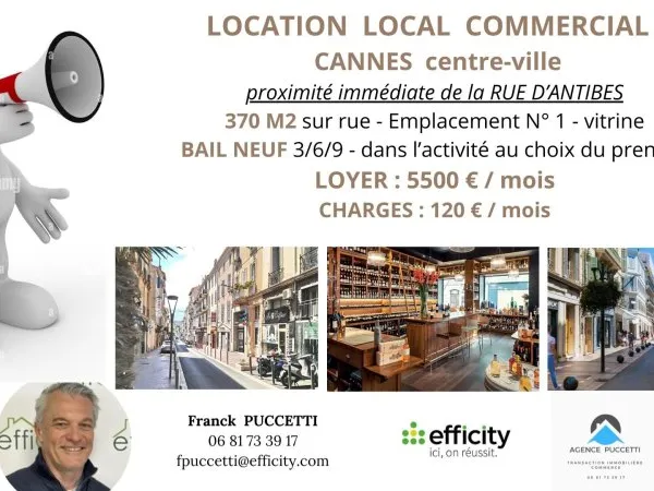 Fonds de commerce 365 m²