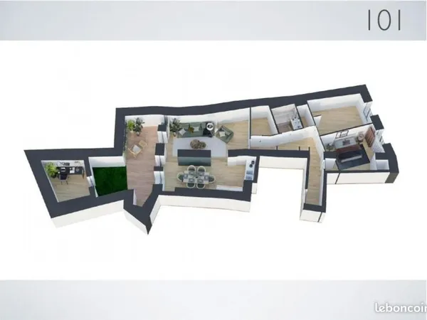 Appartement 4 pièces 82 m²